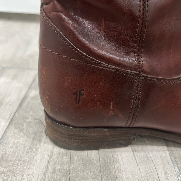 Frye Women's Melissa Button Short Boots in a dark brown - Picture 3 of 7